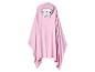 Ružový detský pončo uterák s kapucňou a mačacou tvárou