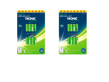 TRONIC® Nabíjacie batérie Ni-MH Ready 2 Use AAA, 2x 8 kusov