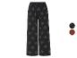 Široké nohavice s listovým vzorom, v čiernej a hnedej farbe.