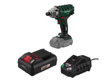 PARKSIDE® Aku rázový uťahovák PDSSA 20-Li B2 + Smart akumulátor 20 V/4 Ah + Rýchlonabíjačka akumulátora 20 V/4,5 A