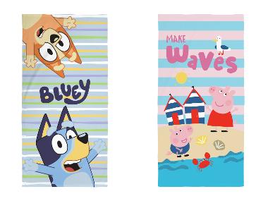 Plážová osuška »Bluey« / »Peppa Pig«