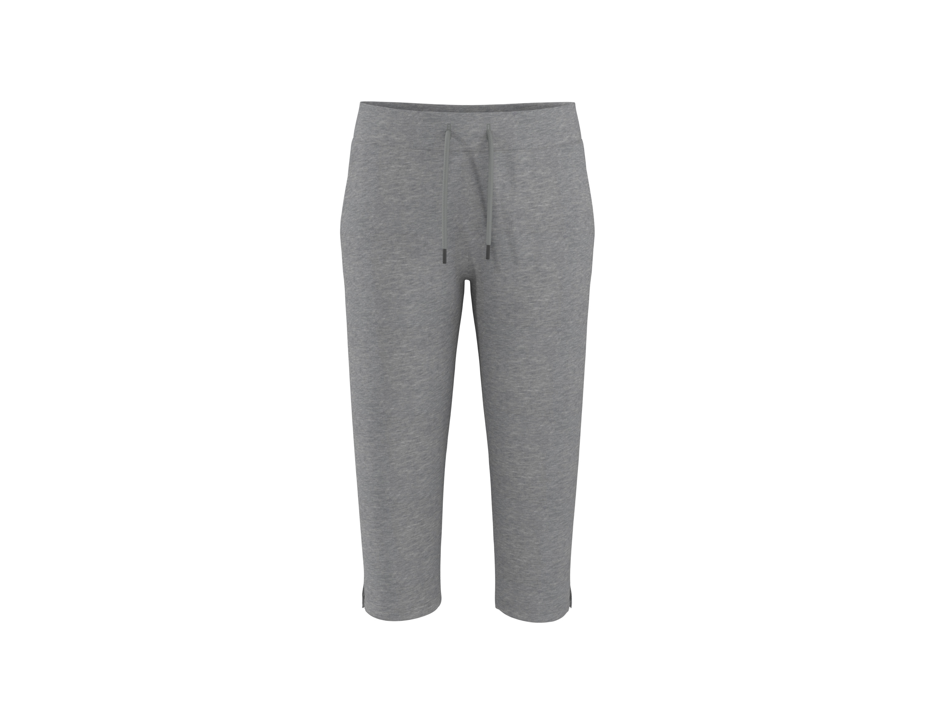 ESMARA® Dámske capri tepláky (sivá, M (40/42))