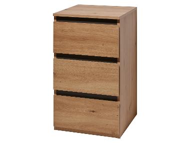 LIVARNO® Komoda Genf s 3 zásuvkami v dekore dub artisan, úzka