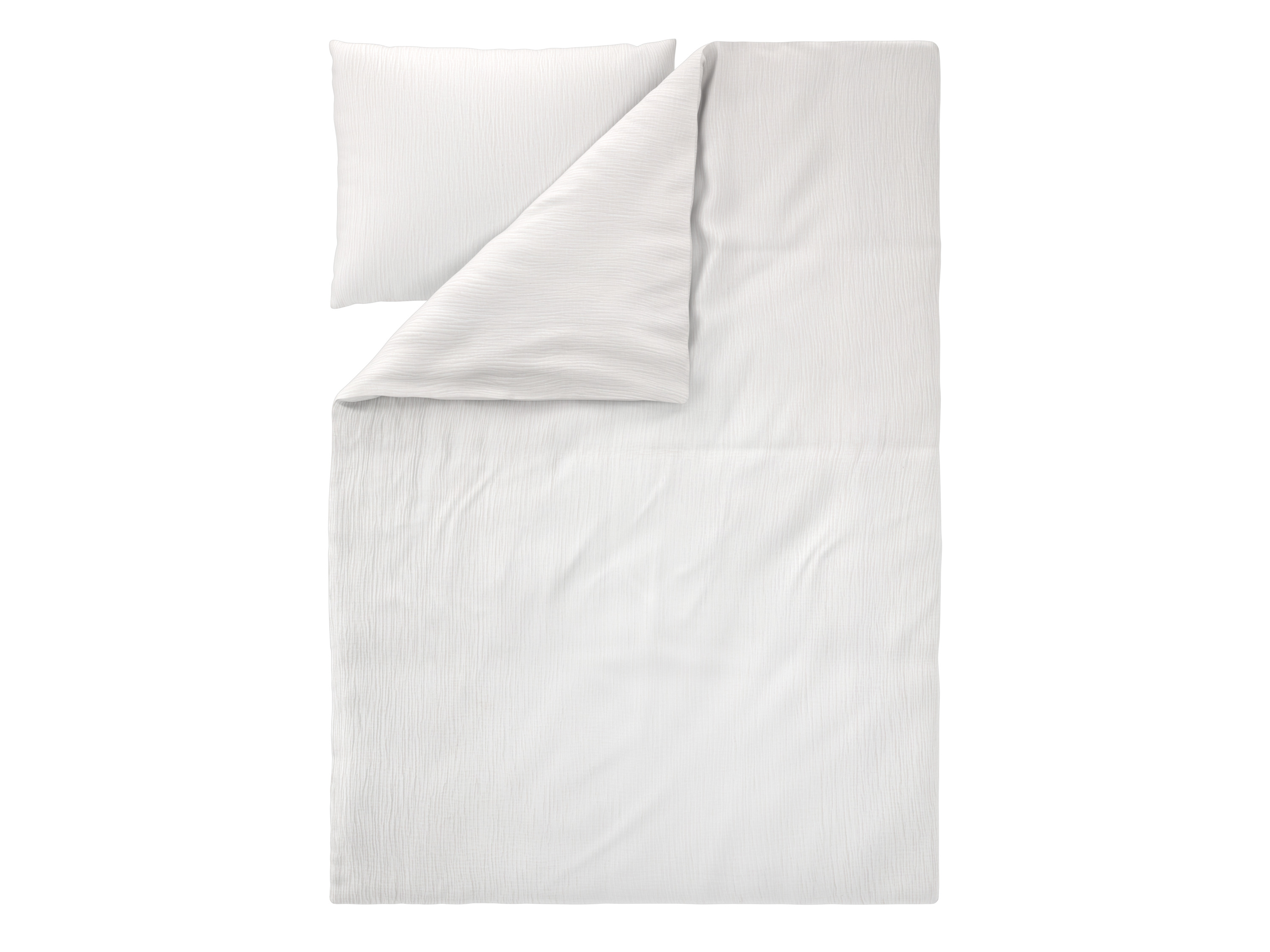 LIVARNO® Mušelínová posteľná bielizeň Premium, 140 x 200 cm (biela)
