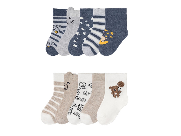 Prejsť na zobrazenie na celú obrazovku: lupilu Chlapčenské ponožky pre bábätká, 5 párov – obrázok 1
