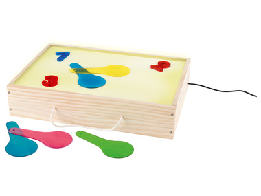 Playtive Drevená škatuľa s osvetlením, 18-dielna súprava