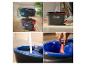 Systém vedra na mop Vileda s oddelenými priehradkami na čistú a špinavú vodu a nožným pedálom.