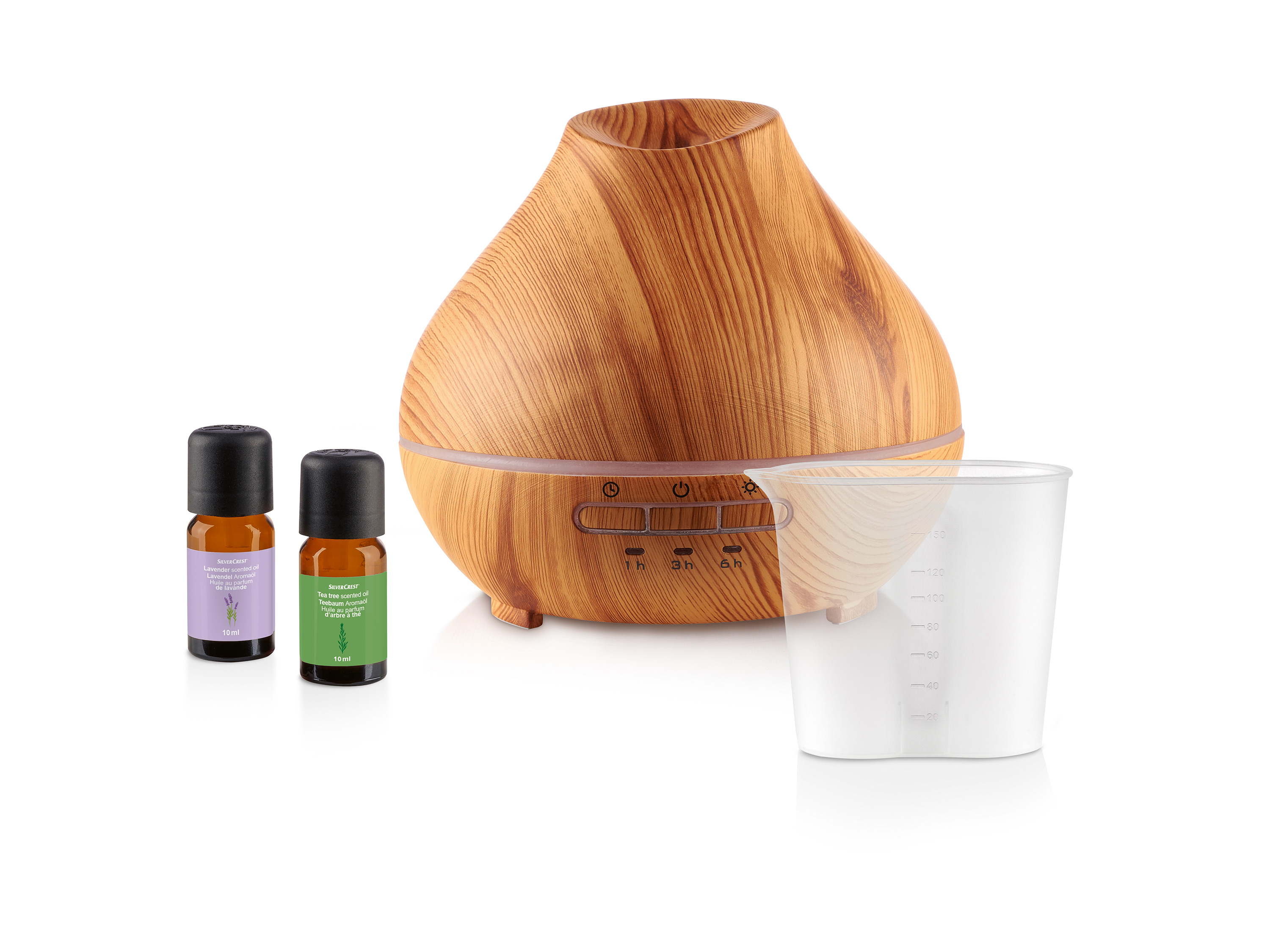 SILVERCREST® PERSONAL CARE Ultrazvukový aróma difuzér (drevený dizajn)