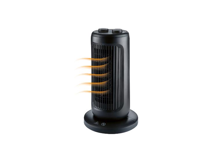 Tronic® Vežový teplovzdušný ventilátor Tthl 1500 B1 (čierna)