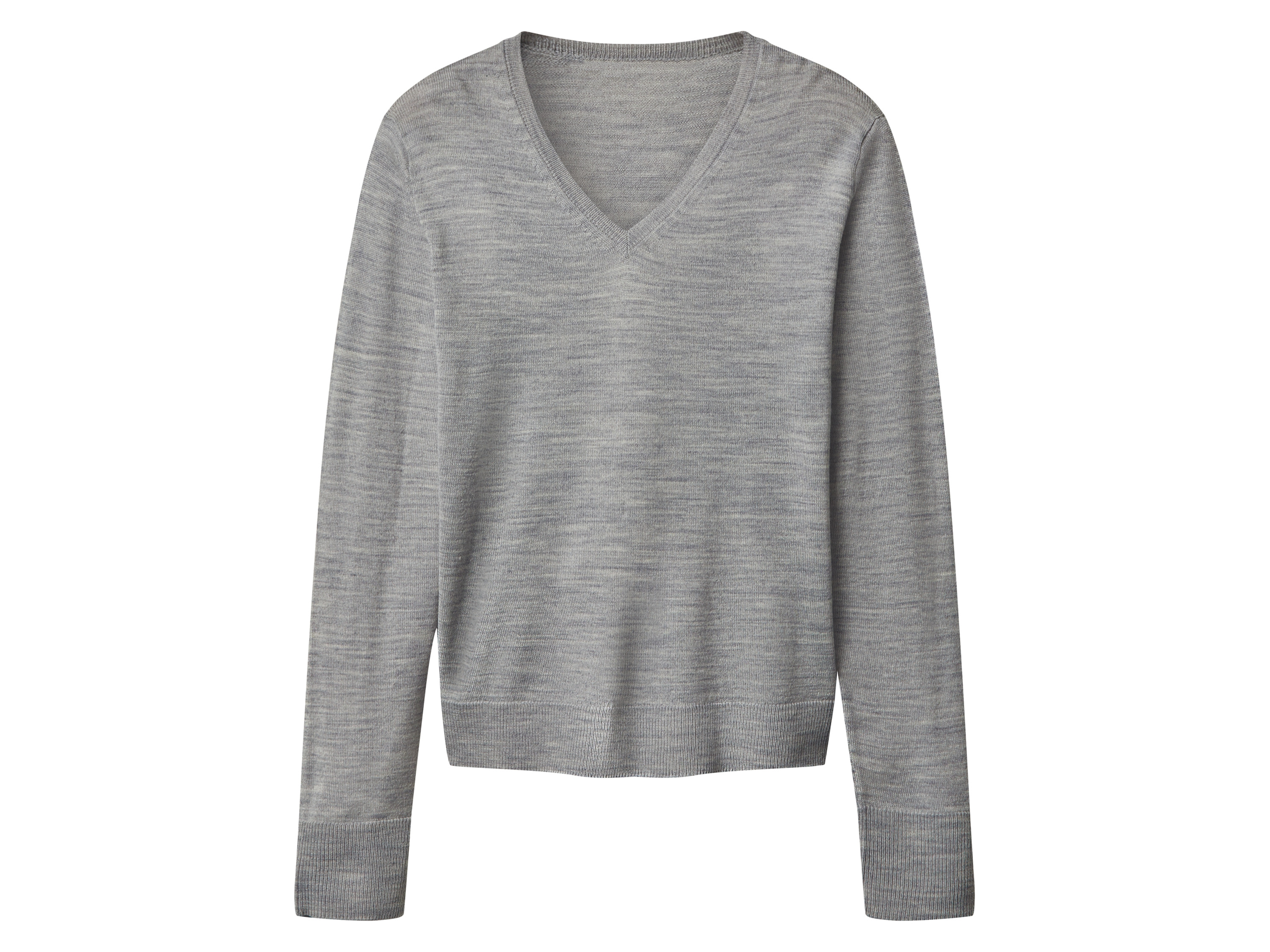 esmara® Dámsky merino pulóver Premium (bledosivá, L (44/46))