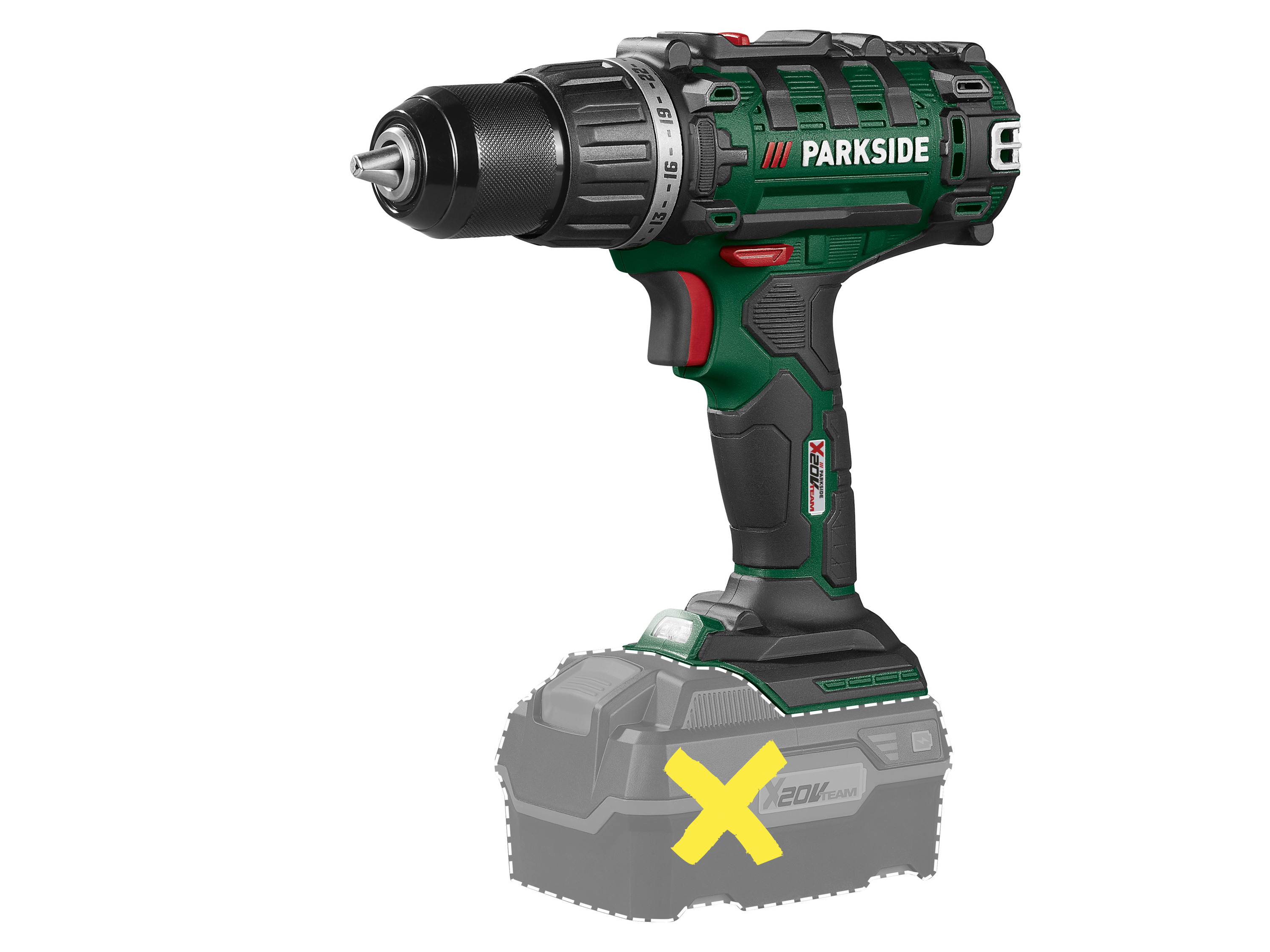 PARKSIDE® Aku vŕtací skrutkovač 20 V PABS 20-Li I9 – bez akumulátora