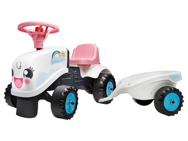 Falk Odrážadlo traktor s vlečkou Rainbow Farm