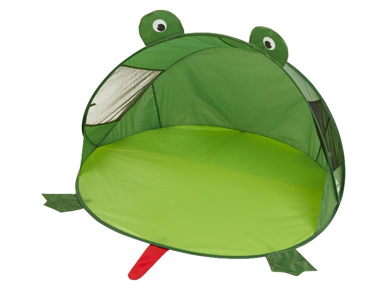 Skladací detský stan v tvare žaby.