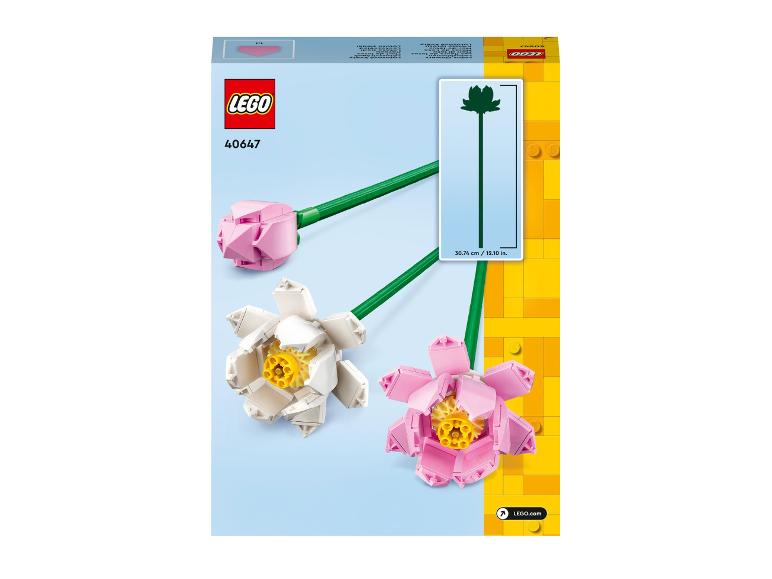 LEGO 40647 stonky kvetov s ružovými a bielymi kvetmi.