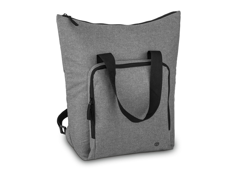 TOPMOVE® Nákupná taška/Chladiaci ruksak (chladiaci ruksak, sivý)