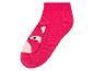 Ružové ponožky so zvieracím motívom.
