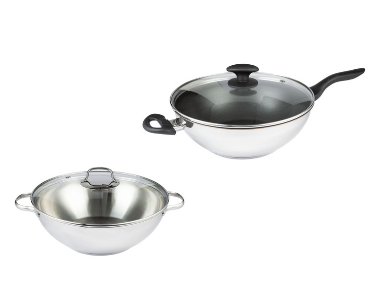 ERNESTO® Panvica/Wok z nehrdzavejúcej ocele, Ø 32 cm