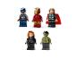 LEGO Marvel Avengers minifigúrky: Kapitán Amerika, Iron Man, Thor, Black Widow a Hulk.