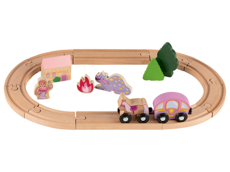 Prejsť na zobrazenie na celú obrazovku: Playtive Drevená železničná súprava, 18-dielna – obrázok 7