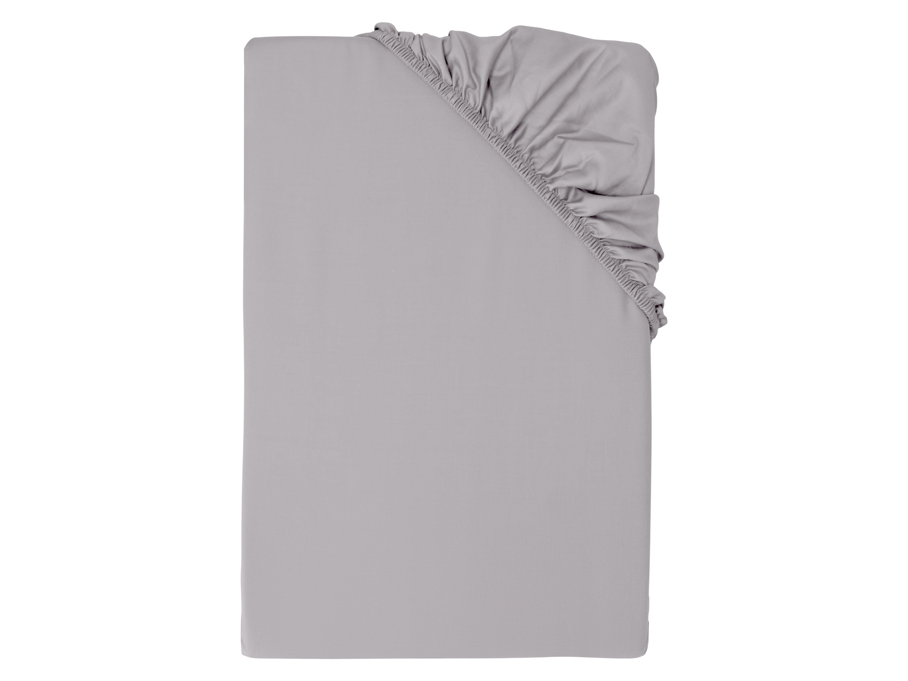 LIVARNO® Napínacia plachta z bambusovej viskózy Premium, 140-160 x 200 cm (sivá)