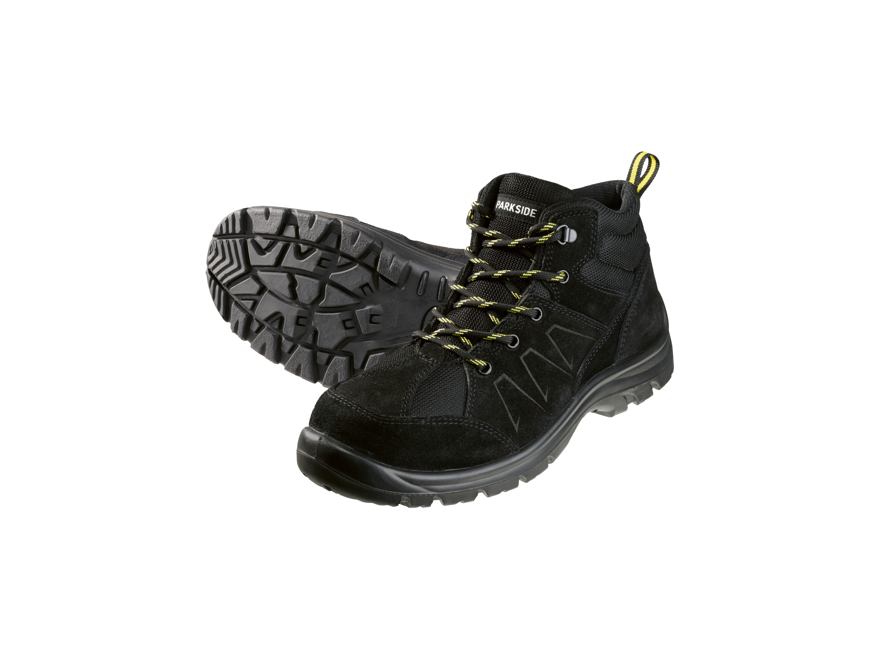 PARKSIDE® Pánske bezpečnostné topánky S3 z kože (vysoký strih, čierna, 46)