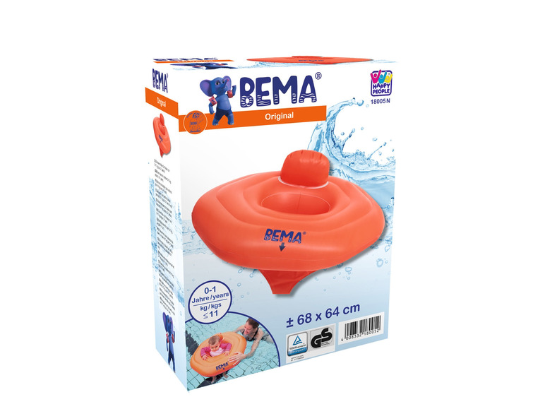 Oranžový plávačik pre bábätká od značky BEMA.