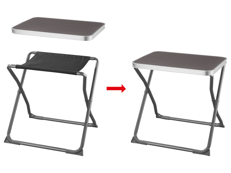Prejsť na zobrazenie na celú obrazovku: LIVARNO home Skladacia stolička s doskou stola 2 v 1 – obrázok 3