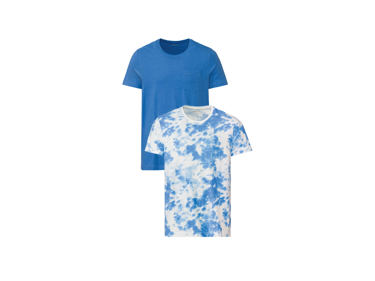 LIVERGY® Pánske tričko, 2 kusy (M (48/50), modrá)