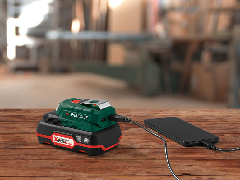 Prejsť na zobrazenie na celú obrazovku: PARKSIDE® Aku USB adaptér s LED svietidlom PAA 20-Li B2 – bez akumulátora – obrázok 3