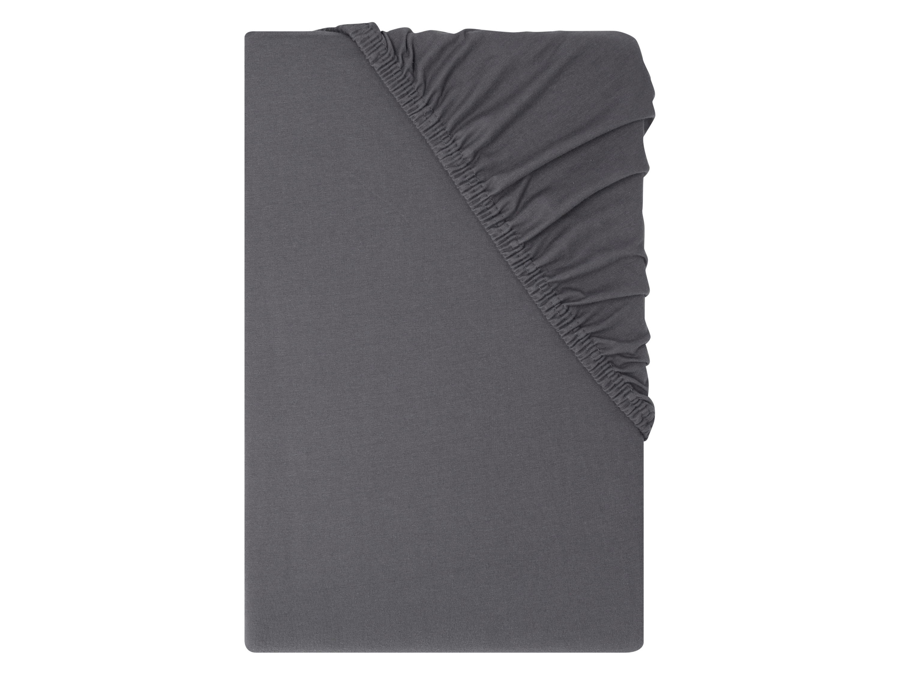 LIVARNO® Napínacia džersejová plachta, 140-160 x 200 cm (sivá)