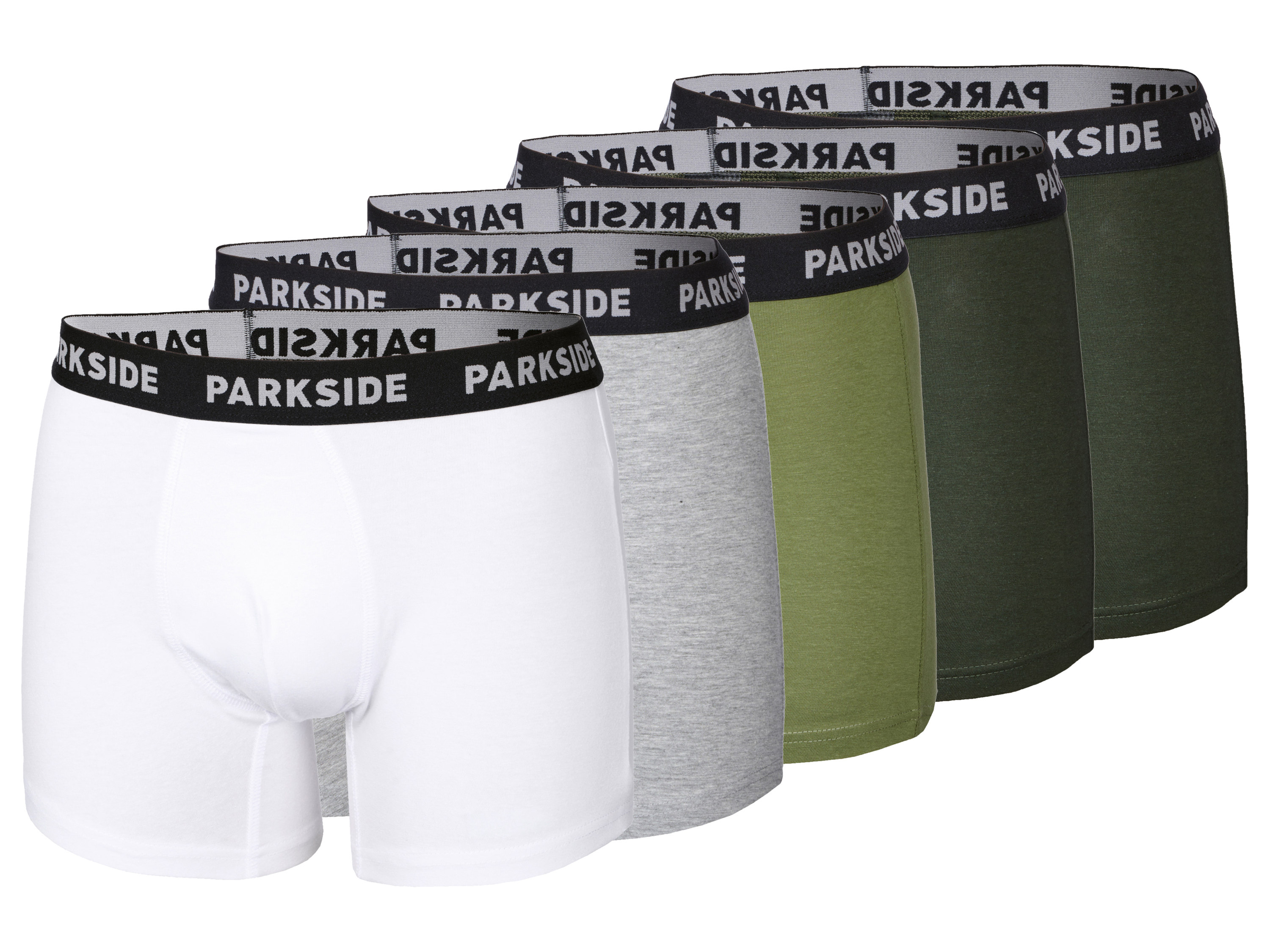 PARKSIDE® Pánske boxerky (sivá/zelená/biela, 5/M)