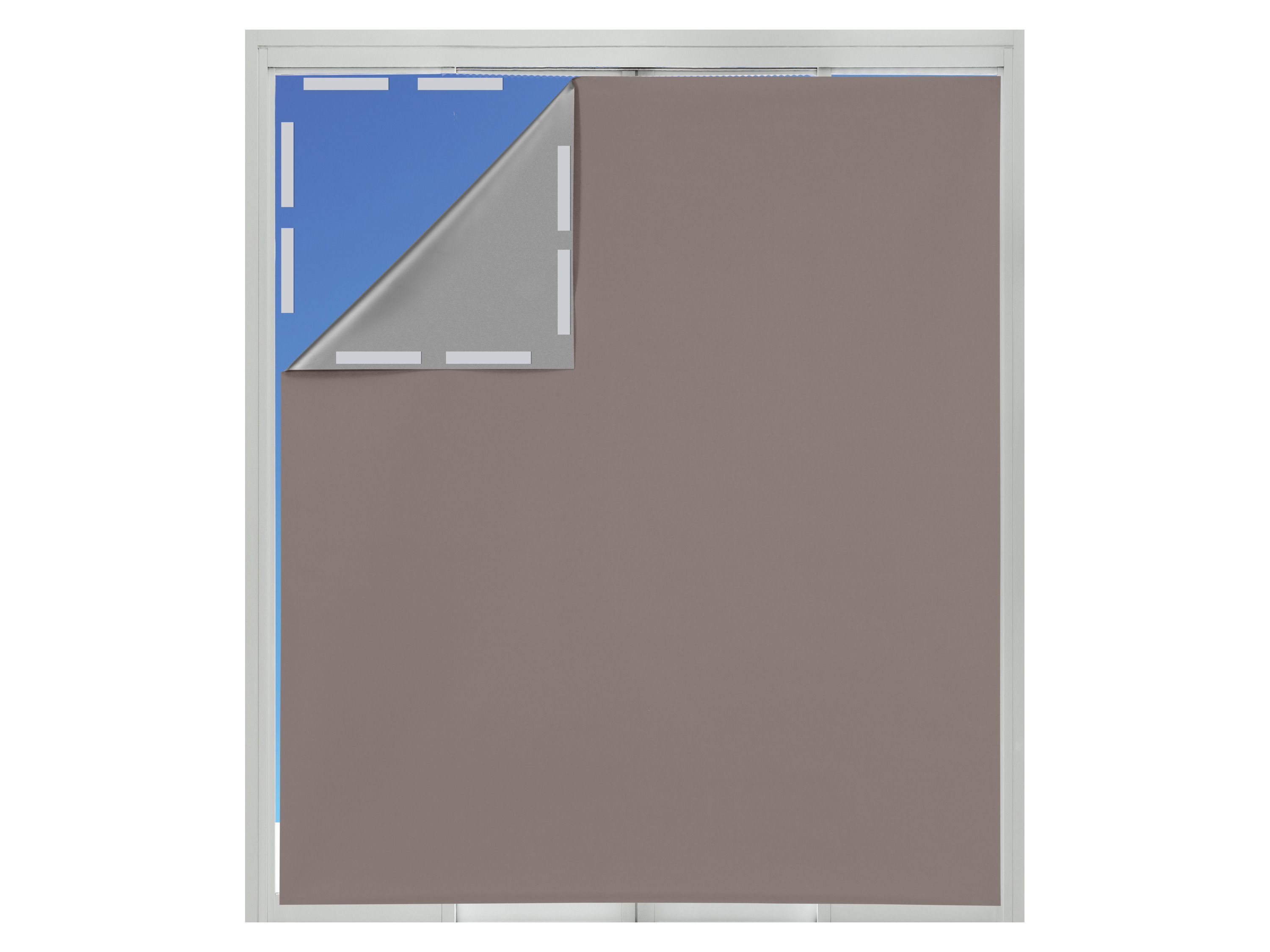 LIVARNO® Protislnečná clona na okná, 130 x 150 cm (hnedosivá)
