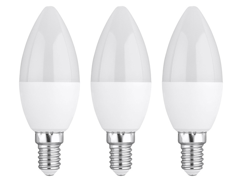 LIVARNO home LED žiarovka, 2 kusy/3 kusy (4,2 W E14 sviečka, 3 kusy)