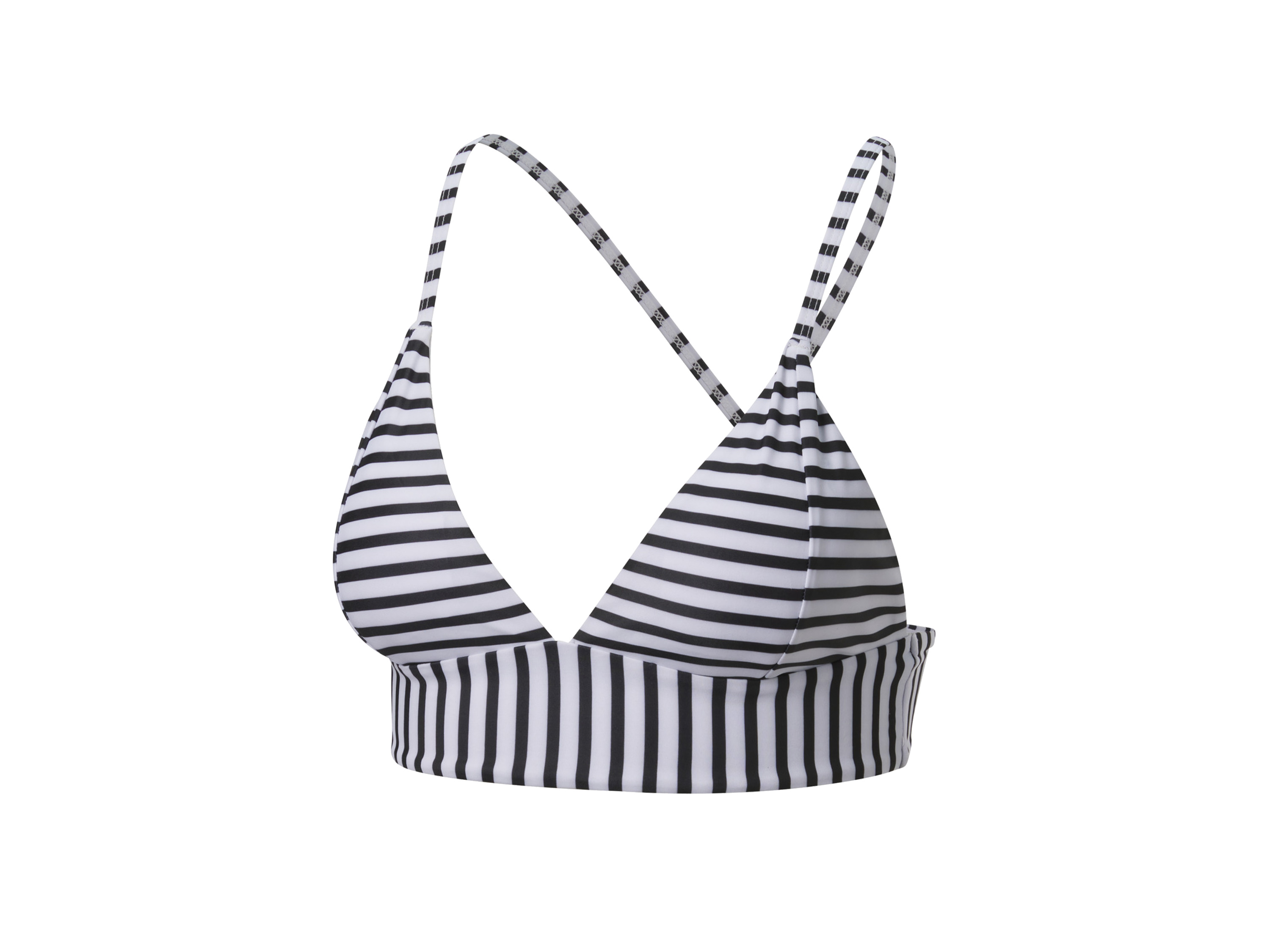 CRIVIT Dámske bikiny – vrchný diel (čierna/biela, 38)