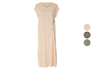 esmara® Dámske ľanové midi šaty