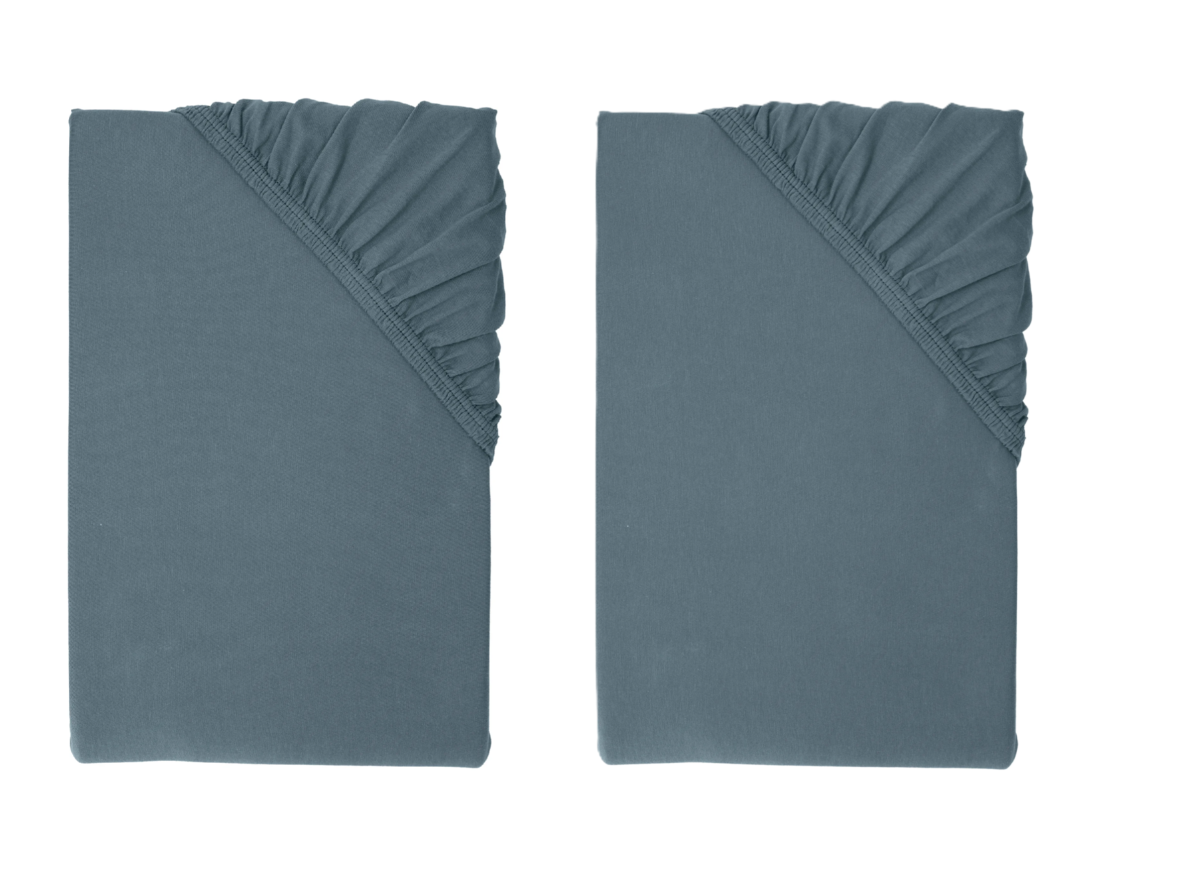 LIVARNO® Napínacia džersejová plachta, 90 – 100 x 200 cm, navy modrá, 2 kusy