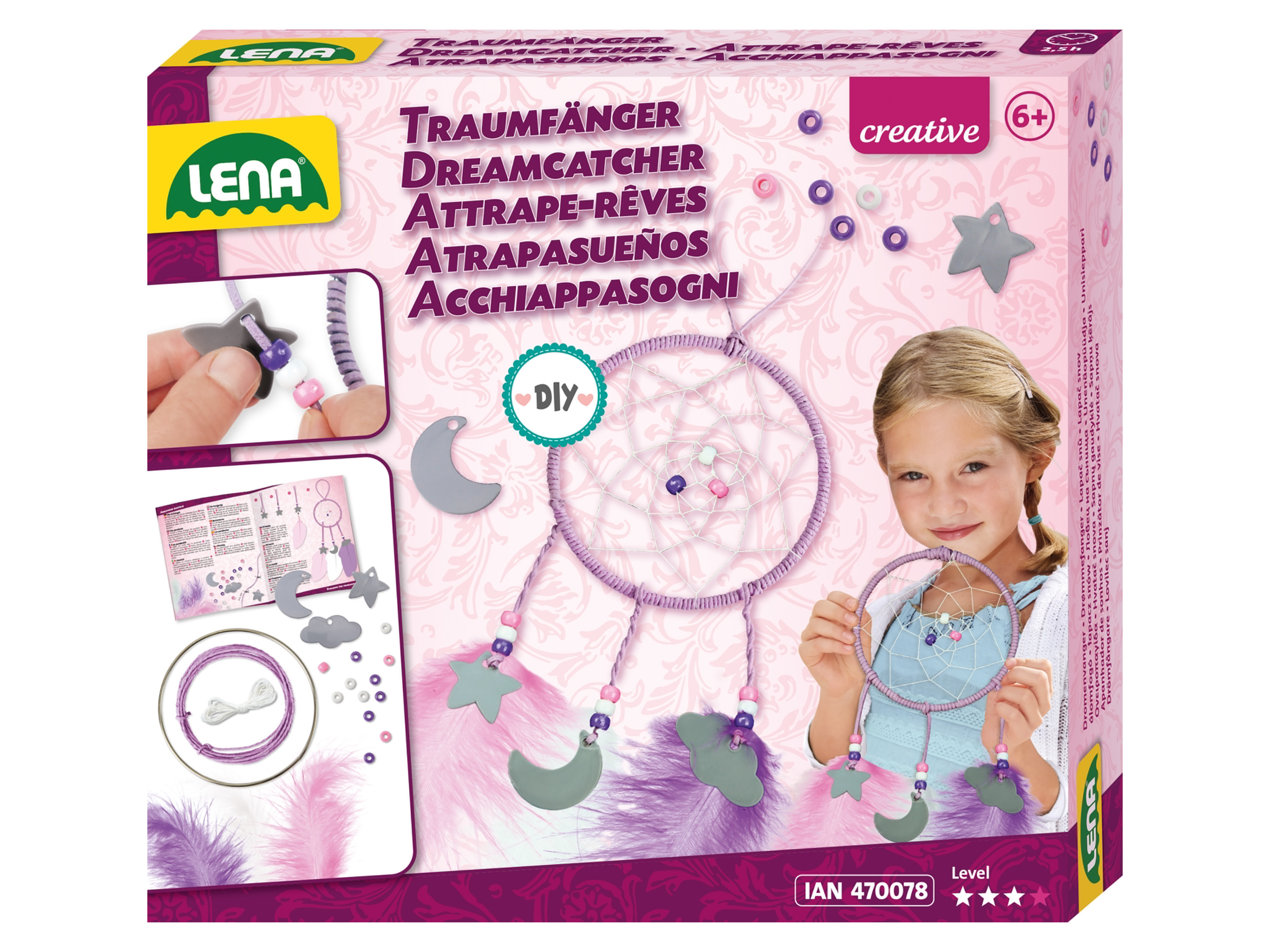 LENA Kreatívna súprava pre dievčatá (lapač snov)