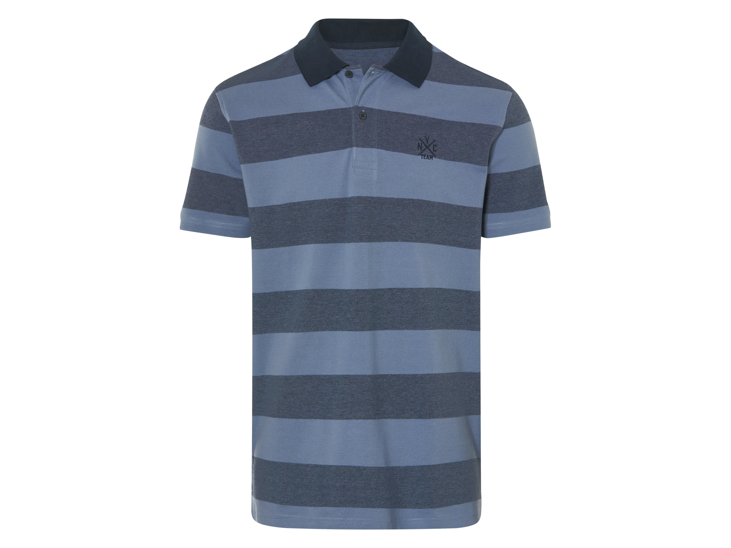 LIVERGY® Pánske polotričko (pruhy/modrá, M (48/50))