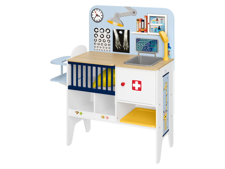 Prejsť na zobrazenie na celú obrazovku: Playtive Detská drevená klinika a zverolekár 2 v 1 – obrázok 1