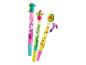 Trblietavé gélové perá s figúrkami dinosaura, kaktusu a avokáda.