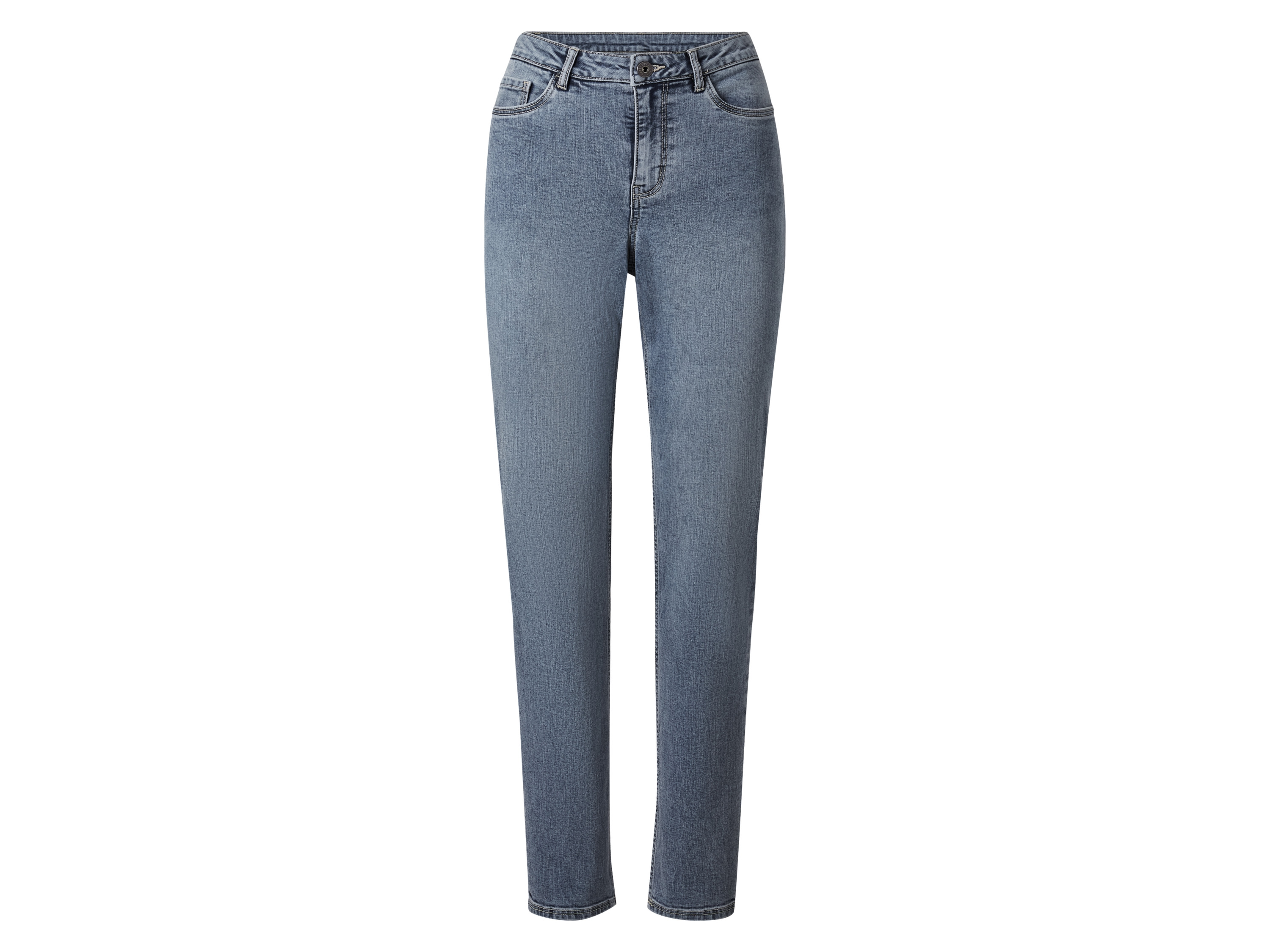 esmara® Dámske rifle Straight High Waist (modrá, 40)