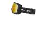 Čierne lyžiarske okuliare so žltými šošovkami a logom Crivit na remienku.