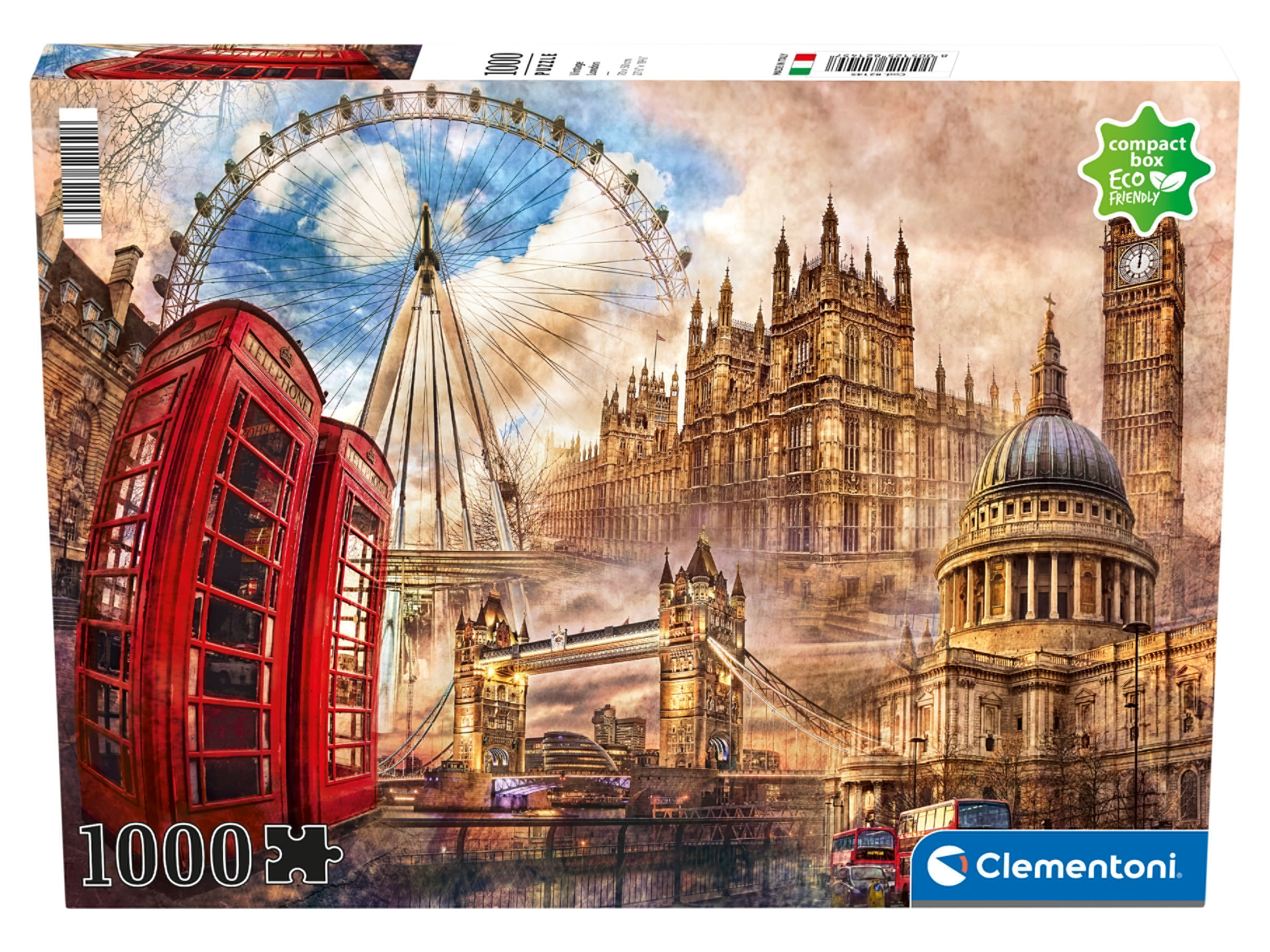 Clementoni Puzzle, 1 000 dielikov (Londýn vintage)