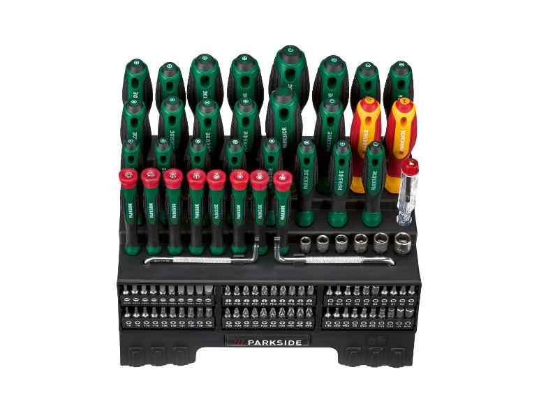 Parkside® Súprava skrutkovačov a bitov, 101-dielna