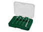 Sada 5 diamantových vrtákov od 5 do 10 mm v zelenom kufríku 578K2DE