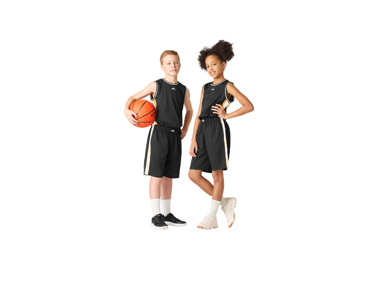 Crivit Detské funkčné basketbalové šortky (čierna, 146/152)