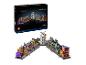 Krabička súpravy LEGO Harry Potter Diagon Alley a zostavený model s 2750 dielikmi.