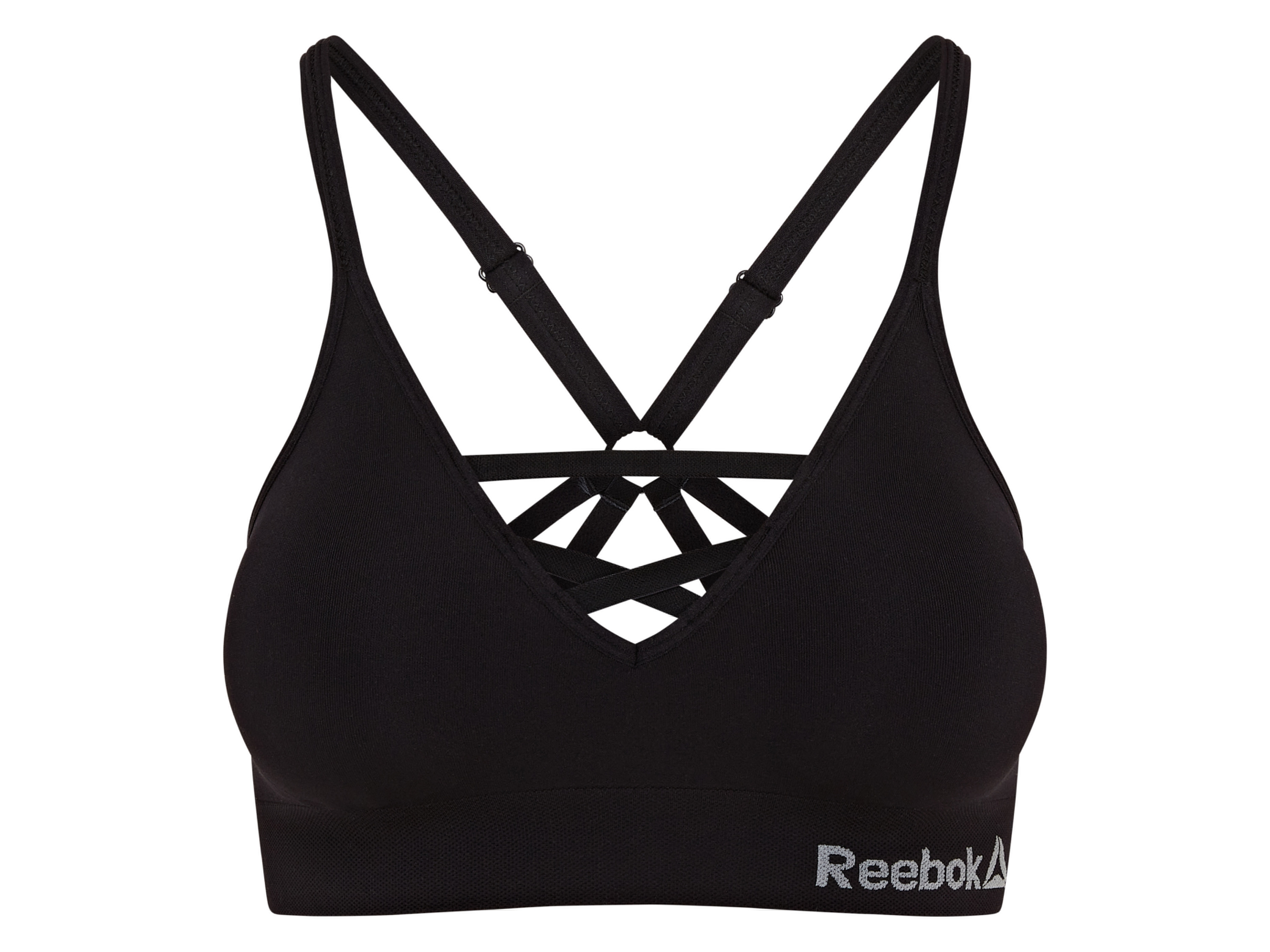 Reebok Dámska bezšvová podprsenka (čierna, S)