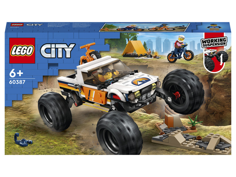 Prejsť na zobrazenie na celú obrazovku: LEGO® City 60387 Dobrodružstvá s terénnym autom 4 x 4 – obrázok 1