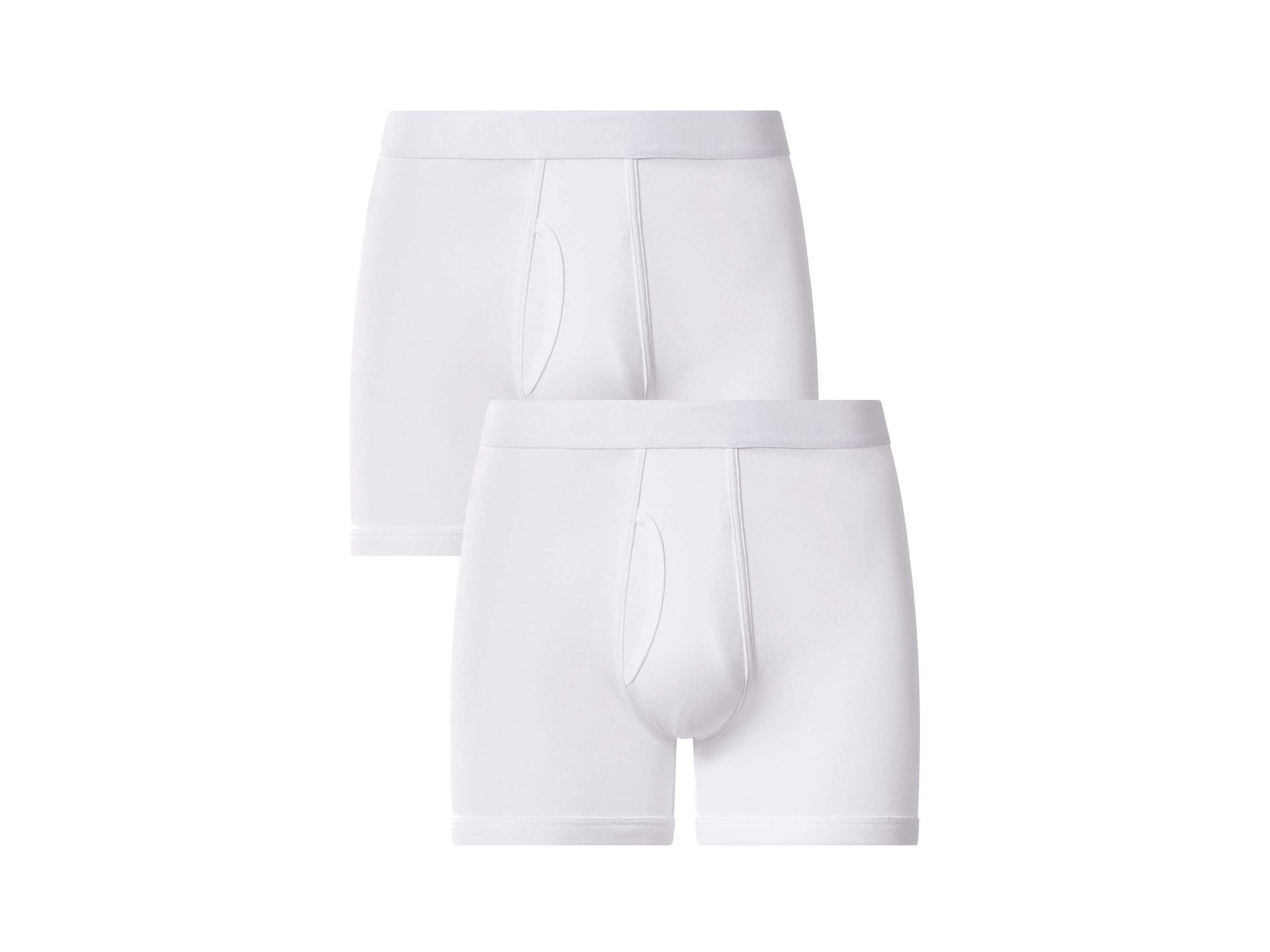 ESMARA MEN Pánske boxerky s otvorom, 2 kusy (biela, XXL)